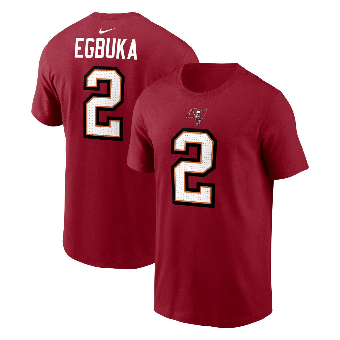 Tampa Bay Buccaneers Nike Emeka Egbuka  Player Name & Number T-Shirt