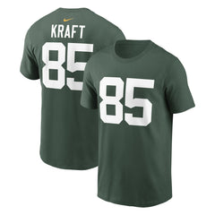 Green Bay Packers Nike Tucker Kraft  Player Name & Number T-Shirt