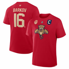 Aleksander Barkov Florida Panthers Fanatics 2026 NHL Winter Classic Authentic Stack Name & Number T-Shirt Discount