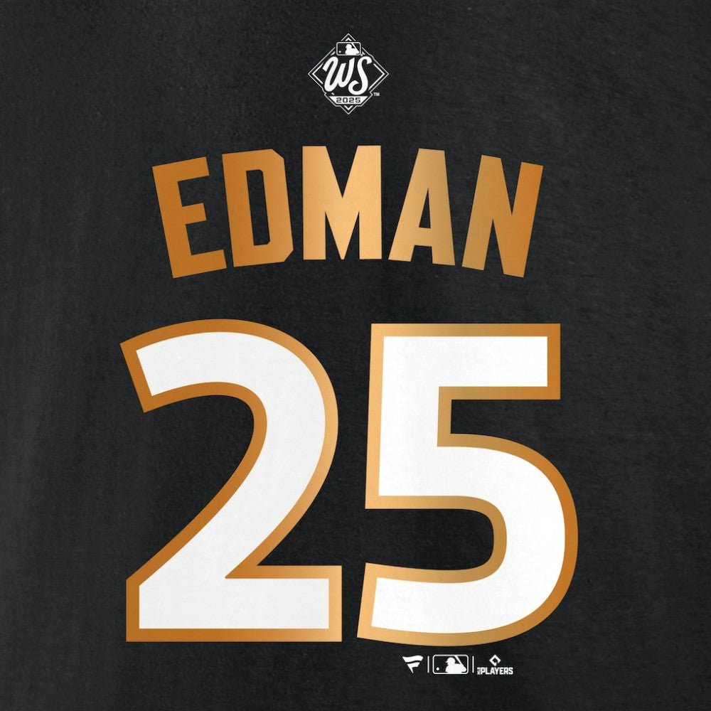 Tommy Edman Los Angeles Dodgers Fanatics 2025 World Series Champions Name & Number T-Shirt | MLB Discount