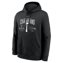 Seattle Seahawks Nike Super Bowl LX Champions Locker Room Trophy Collection Fleece Hoodie
