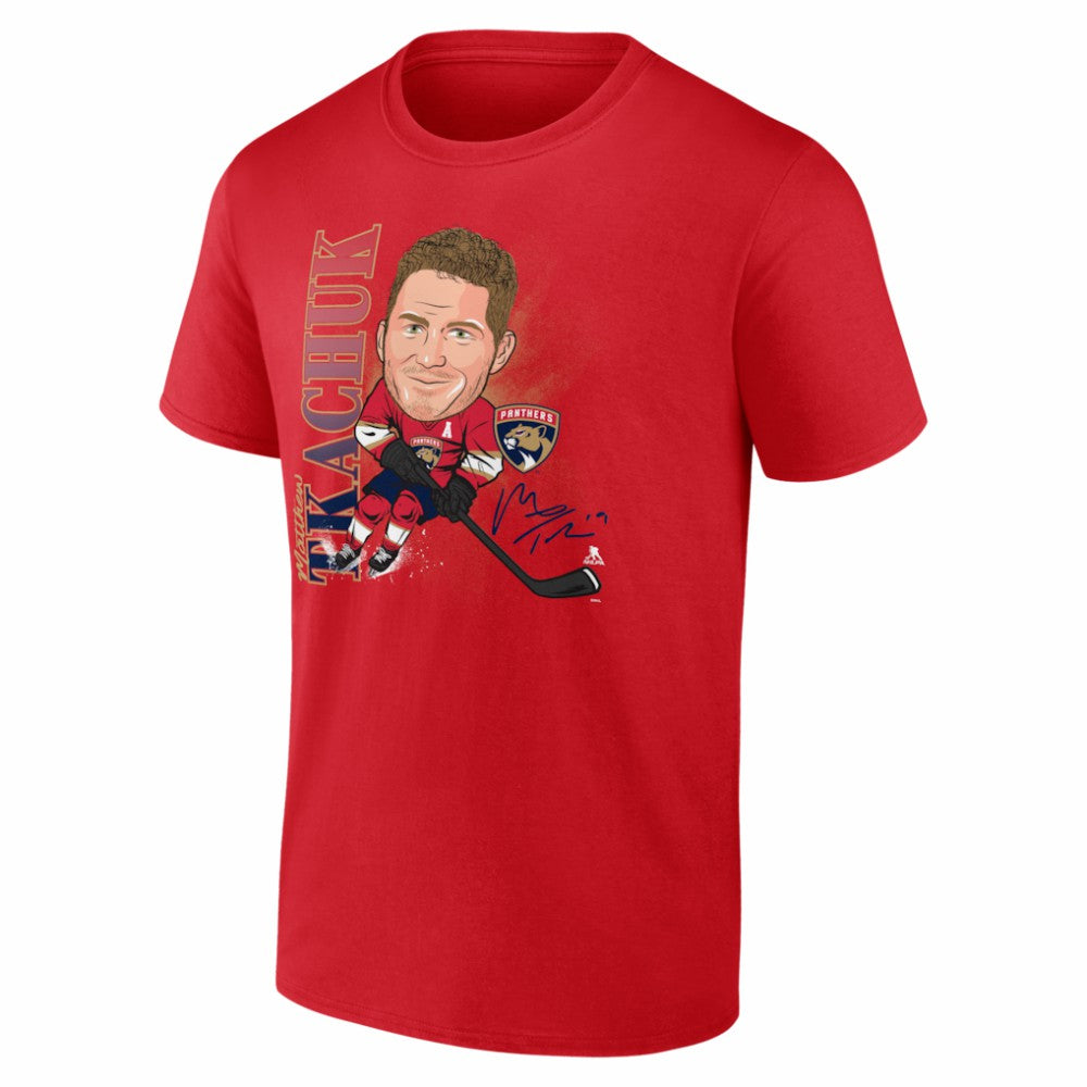 Matthew Tkachuk Florida Panthers Fanatics Caricature Player T-Shirt On Sale