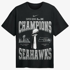 Seattle Seahawks Nike Super Bowl LX Champions Locker Room Trophy Collection Authentic T-Shirt