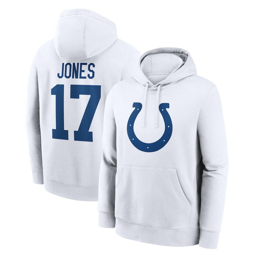 Indianapolis Colts Nike Daniel Jones  Player Name & Number Fleece Hoodie