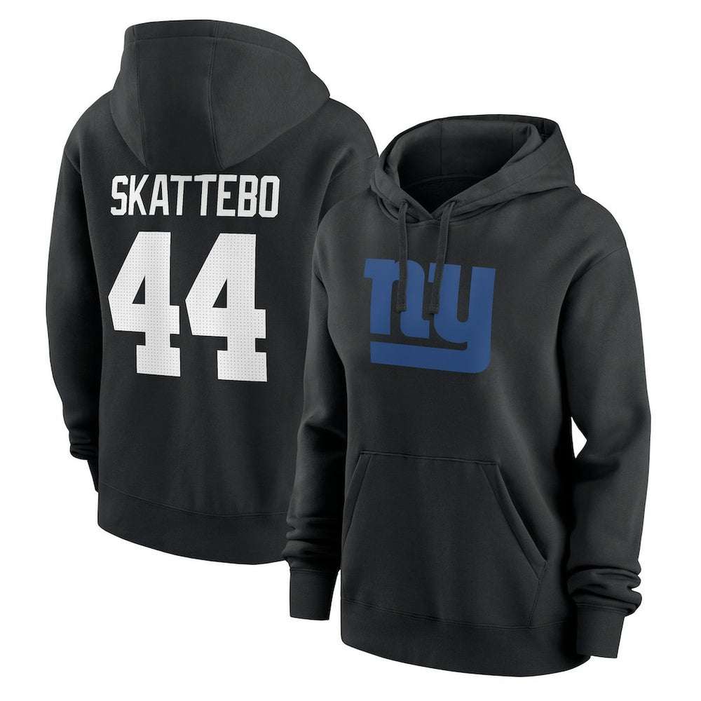 New York Giants Nike Cam Skattebo  Women's Player Name & Number Fleece Hoodie