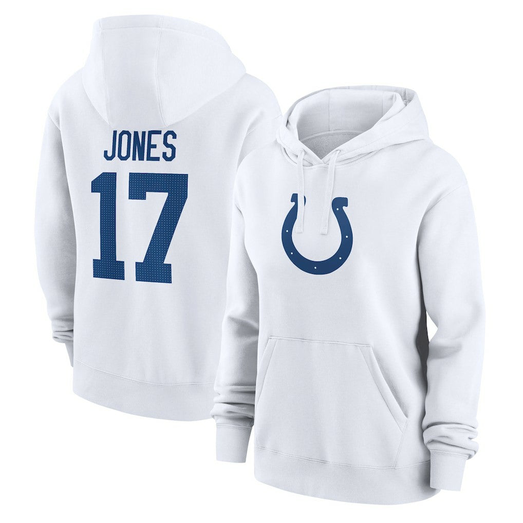Indianapolis Colts Nike Daniel Jones  Women's Player Name & Number Fleece Hoodie