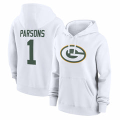 Green Bay Packers Nike Micah Parsons  Women's Player Name & Number Fleece Hoodie