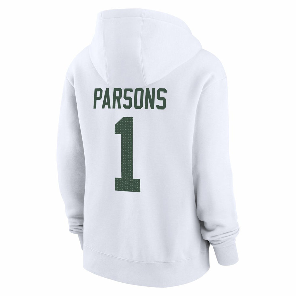 Green Bay Packers Nike Micah Parsons  Women's Player Name & Number Fleece Hoodie