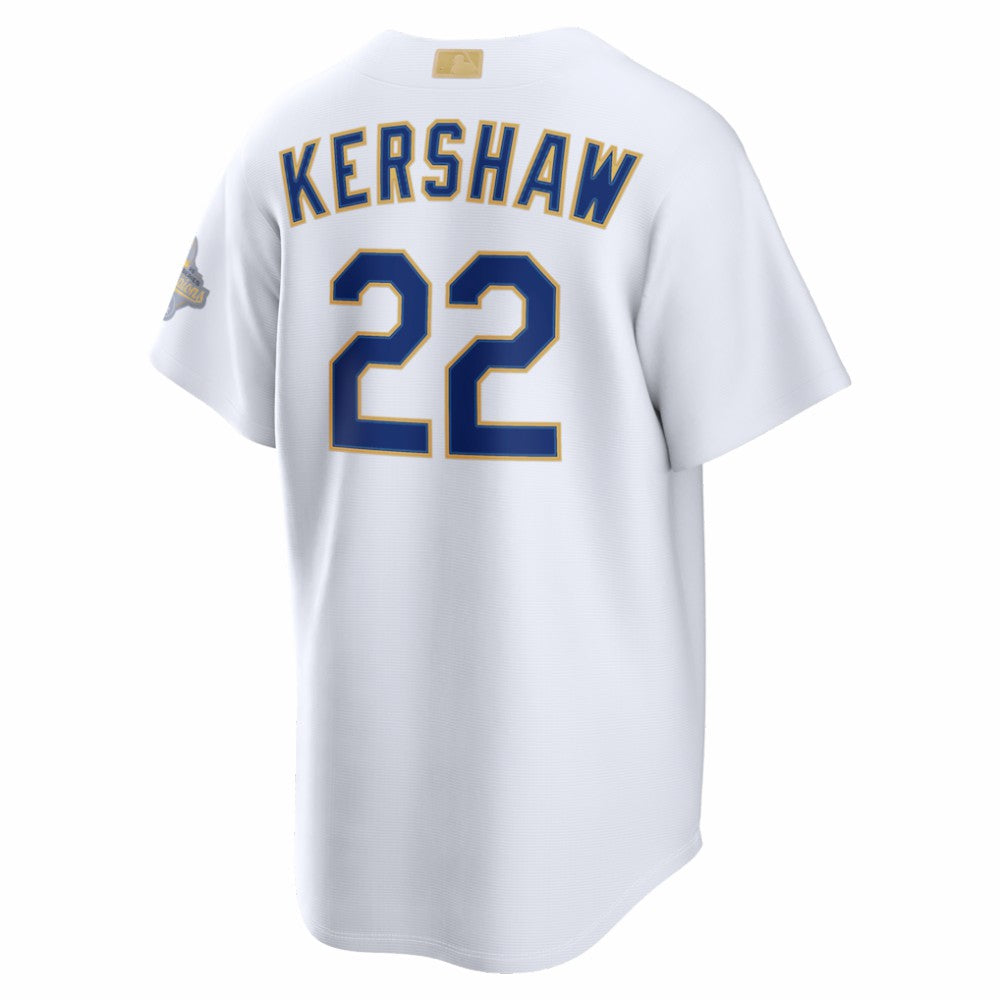 Clayton Kershaw Los Angeles Dodgers Nike 2026 Gold Collection Stadium Jersey | MLB On Sale