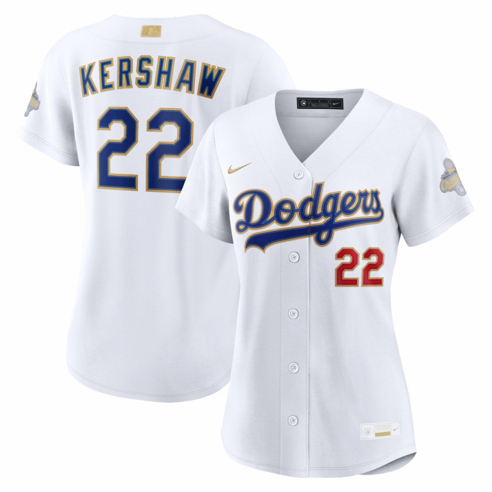 Clayton Kershaw Los Angeles Dodgers Nike Women's 2026 Gold Collection Stadium Jersey | MLB For sale