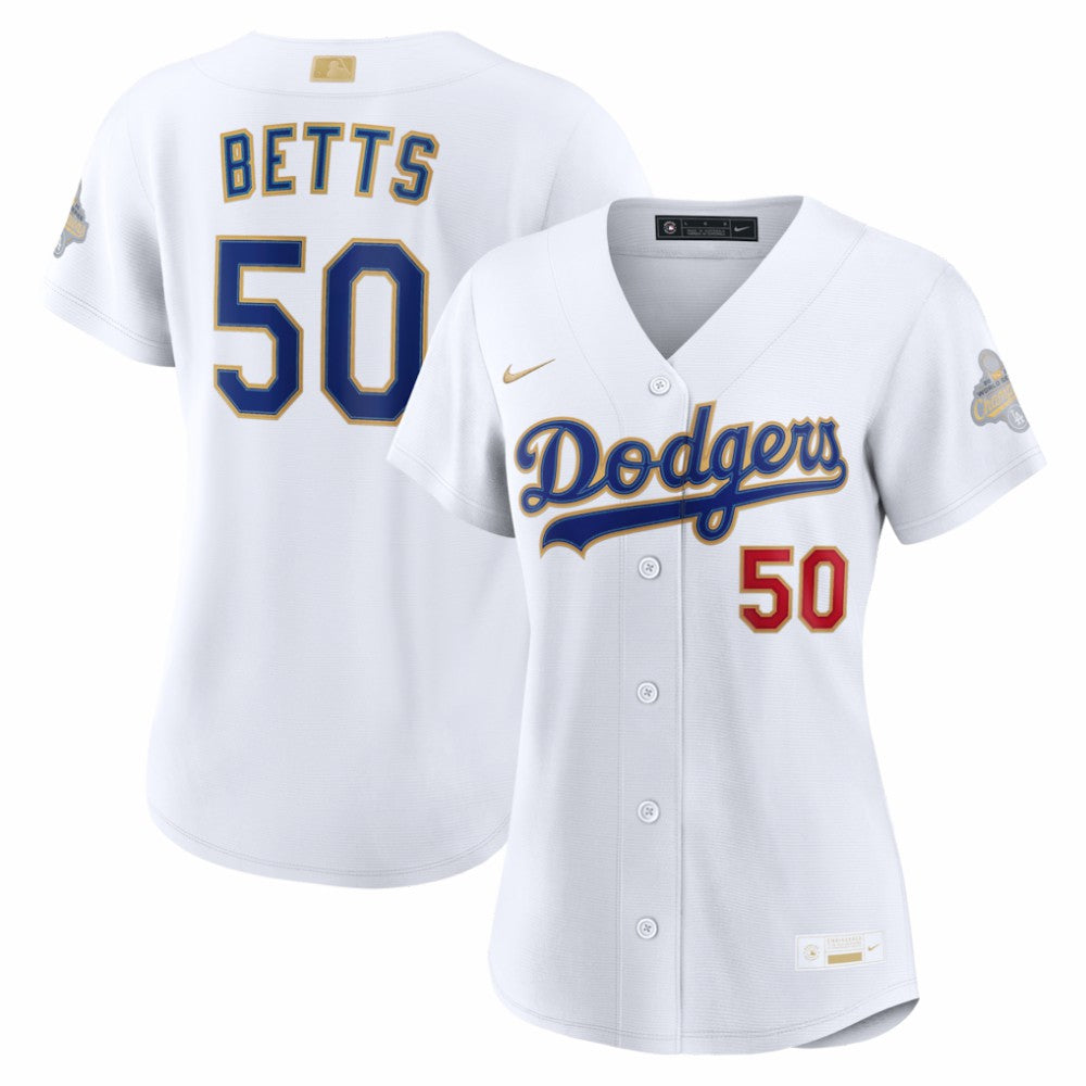 Mookie Betts Los Angeles Dodgers Nike Women's 2026 Gold Collection Stadium Jersey | MLB Shop