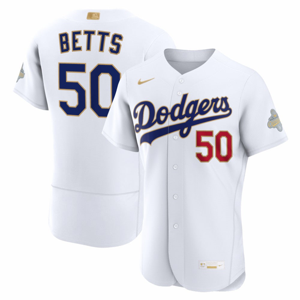 Mookie Betts Los Angeles Dodgers Nike 2026 Gold Collection Authentic Jersey | MLB Online