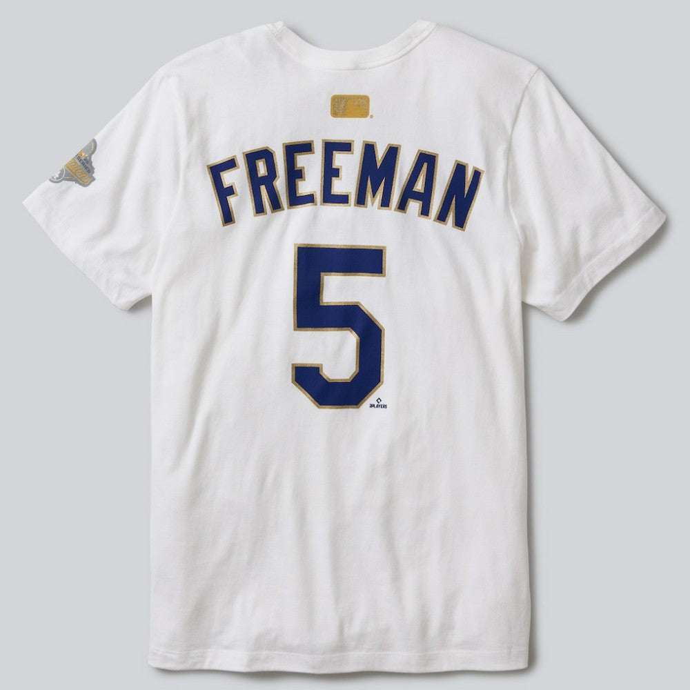 Freddie Freeman Los Angeles Dodgers Nike 2026 Gold Collection Name & Number T-Shirt | MLB Outlet