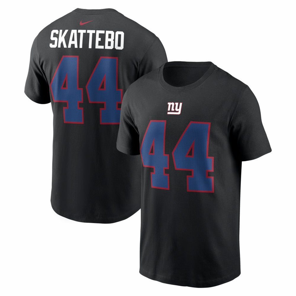 New York Giants Nike Cam Skattebo  Name & Number T-Shirt