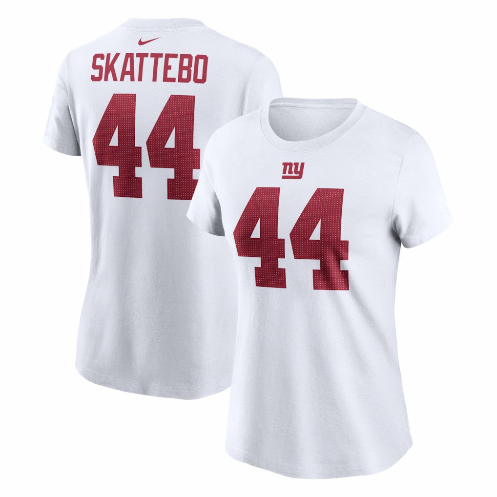 New York Giants Nike Cam Skattebo  Women's Name & Number T-Shirt