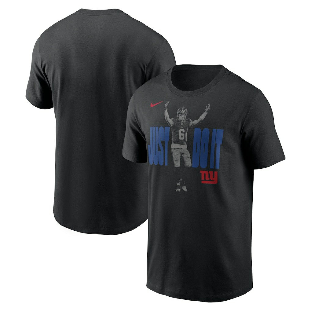 New York Giants Nike Jaxson Dart  Just Do It T-Shirt