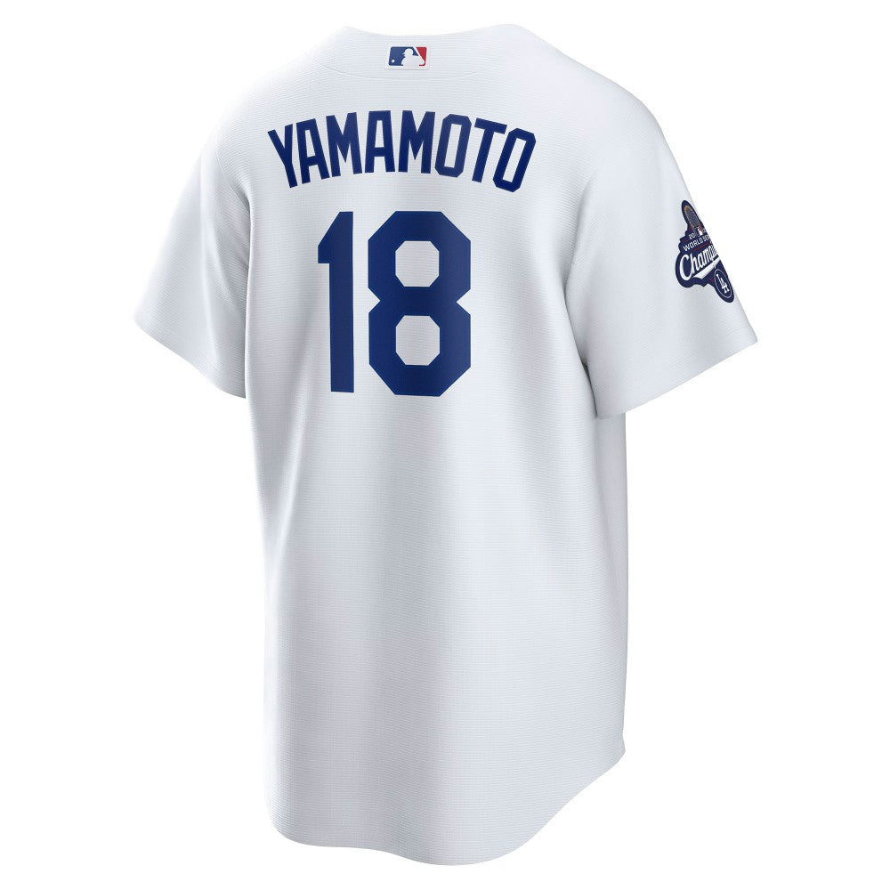 Yoshinobu Yamamoto Los Angeles Dodgers Nike 2025 World Series Champions Home Replica Jersey | MLB Online