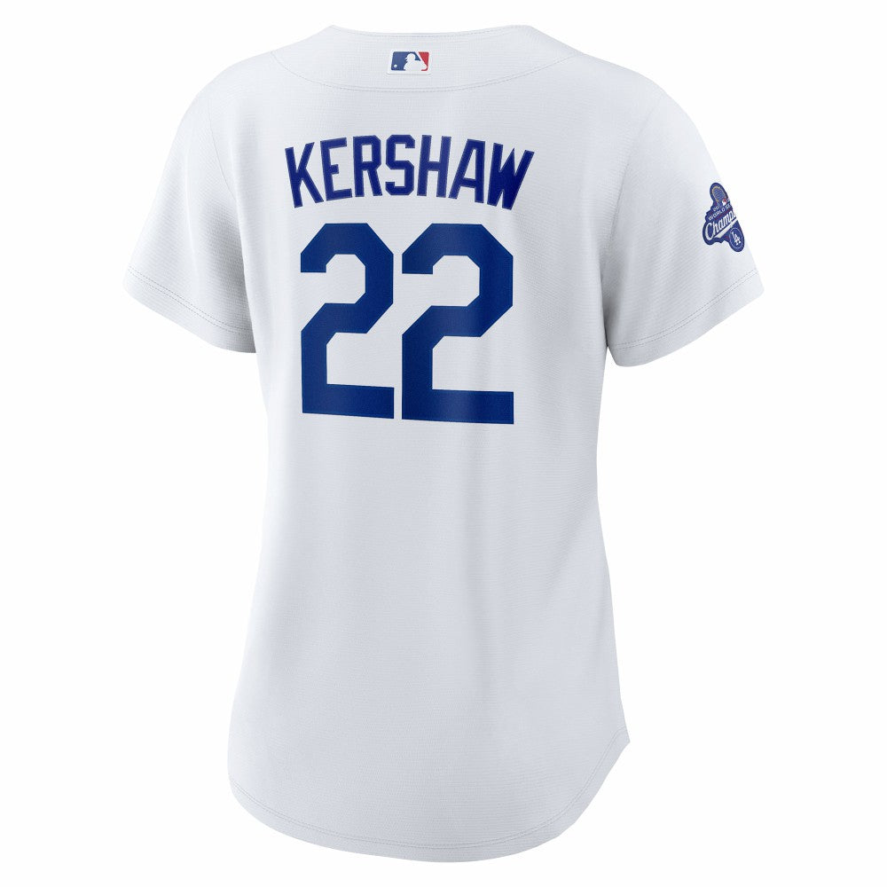 Clayton Kershaw Los Angeles Dodgers Nike Women's Home 2025 World Series Champions Replica Jersey | MLB US