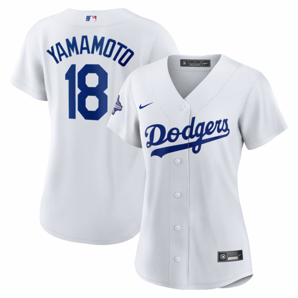 Yoshinobu Yamamoto Los Angeles Dodgers Nike Women's 2025 World Series Champions Home Replica Jersey | MLB On Sale