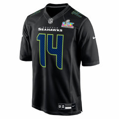 Seattle Seahawks Nike Sam Darnold  Super Bowl LX Patch Carbon Fashion Game Jersey