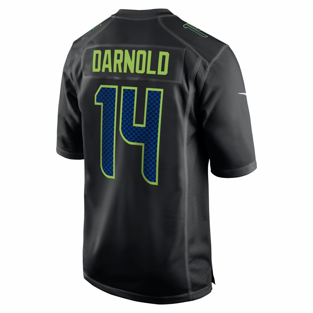 Seattle Seahawks Nike Sam Darnold  Super Bowl LX Patch Carbon Fashion Game Jersey