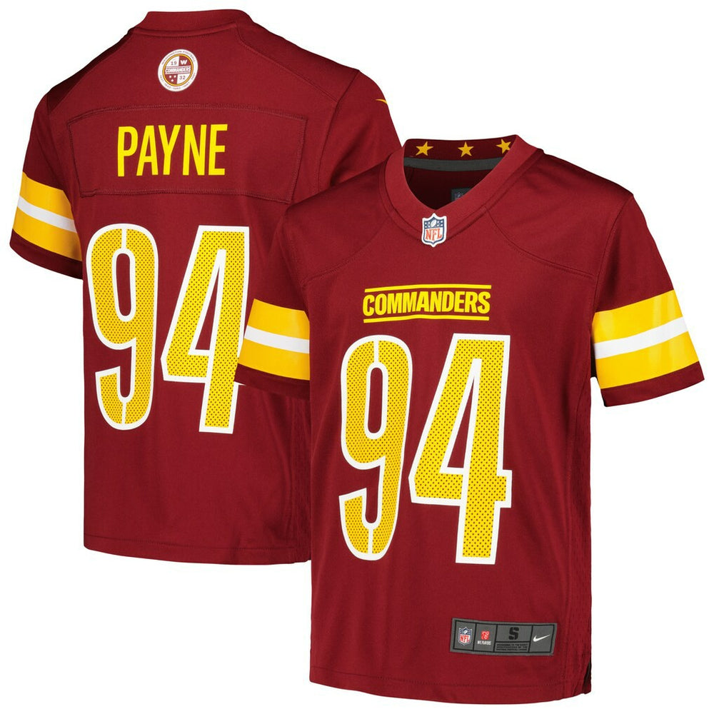 Washington Commanders Nike Daron Payne  Youth Game Jersey