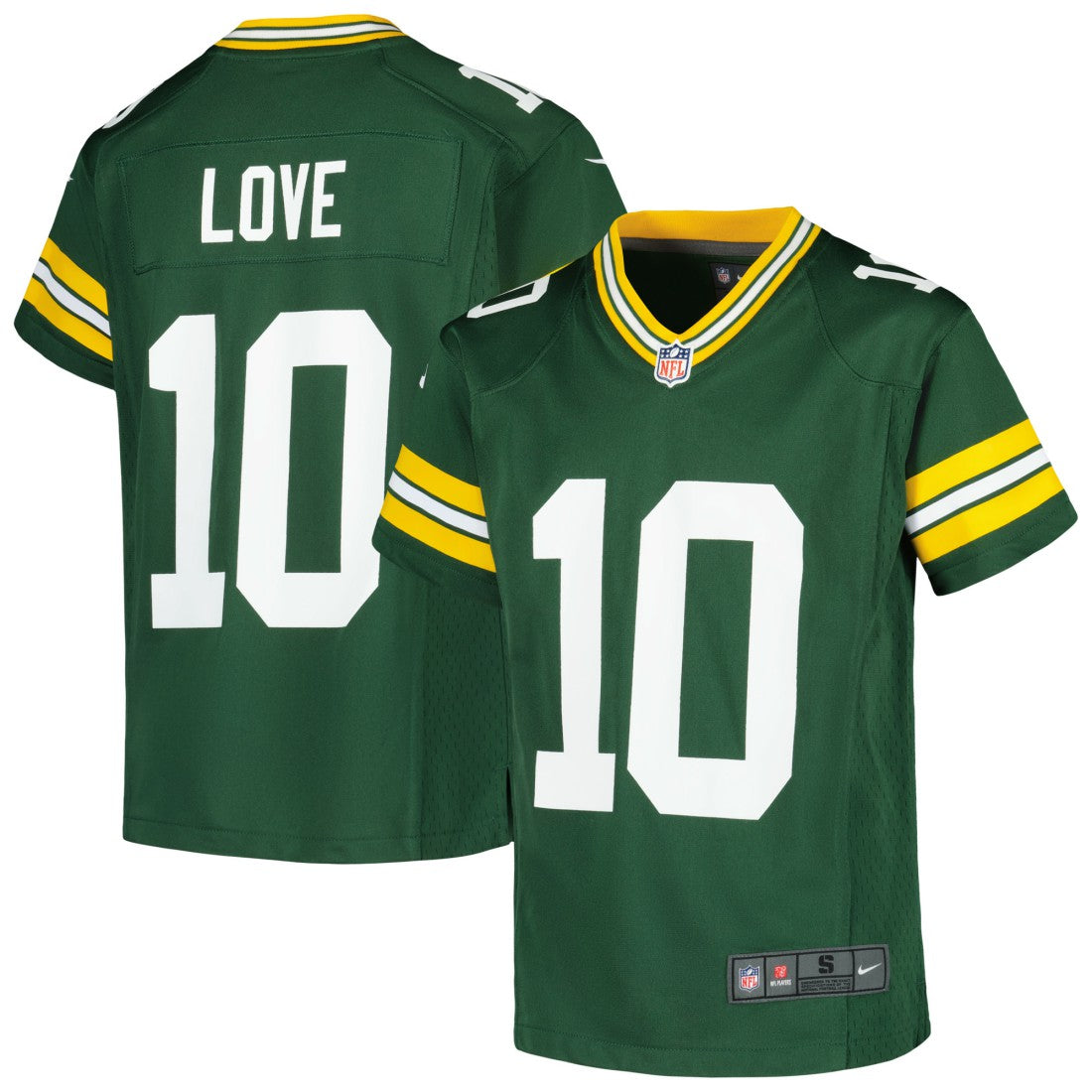 Green Bay Packers Nike Jordan Love  Youth Game Jersey