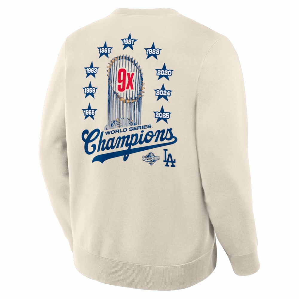 Los Angeles Dodgers Fanatics 9x Champs Crewneck Sweatshirt | MLB Sale