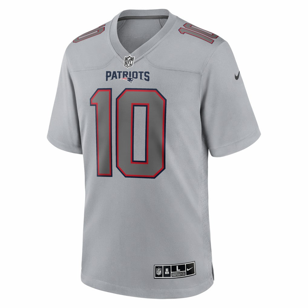 New England Patriots Nike Drake Maye  Atmosphere Fashion Game Jersey