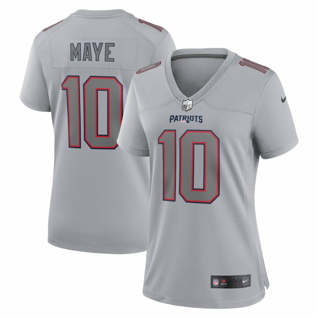 New England Patriots Nike Drake Maye  Women's Fashion Atmosphere Fashion Game Jersey