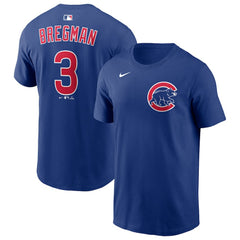 Alex Bregman Chicago Cubs Nike Home Name & Number T-Shirt | MLB On Sale