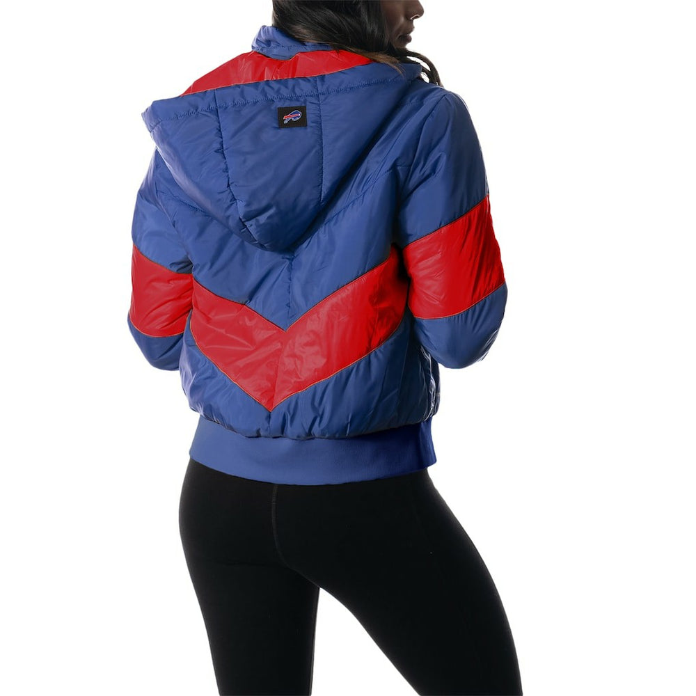 Buffalo Bills  The Wild Collective Women's Puffer Full-Zip Hoodie