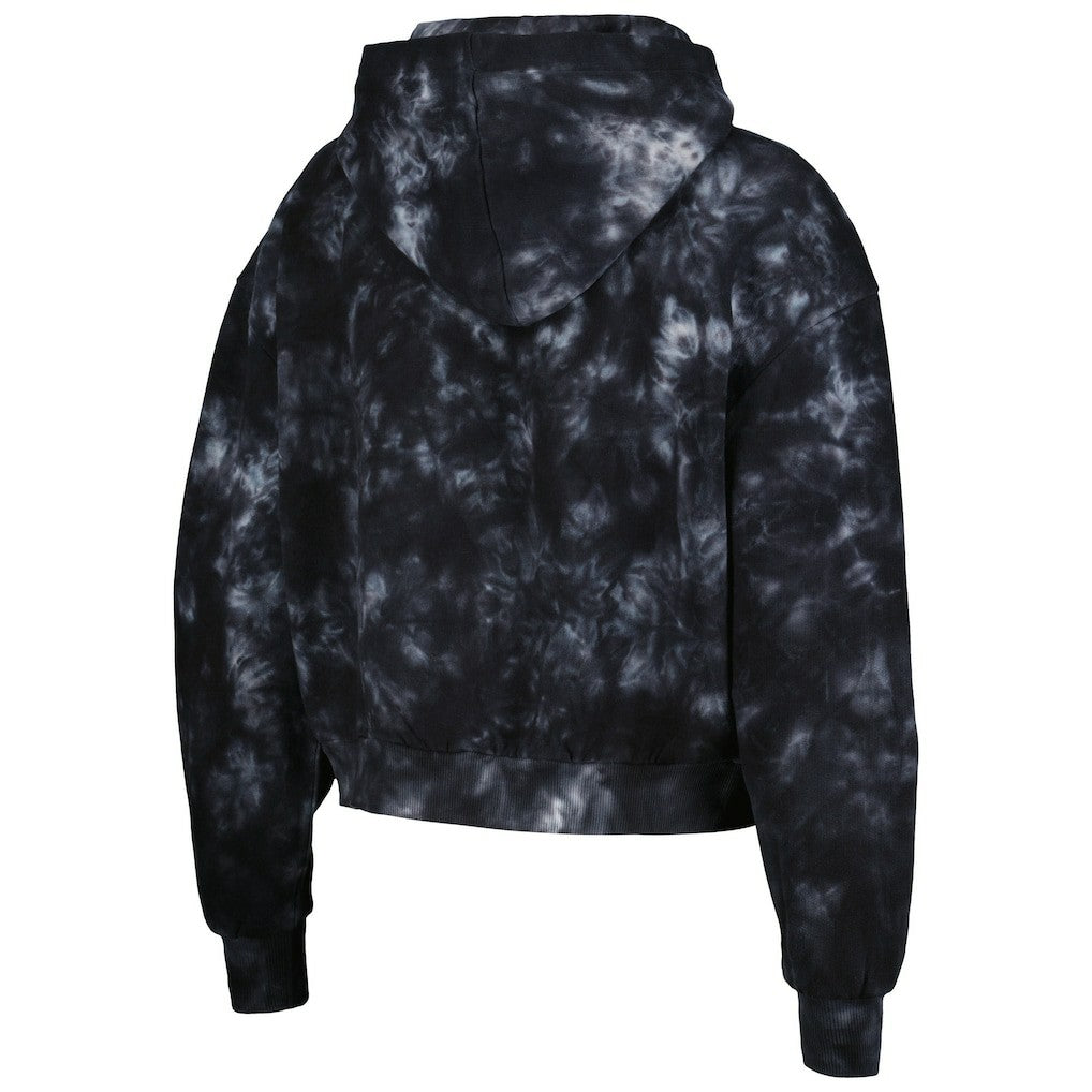Las Vegas Raiders  The Wild Collective Women's Tie-Dye Cropped Pullover Hoodie