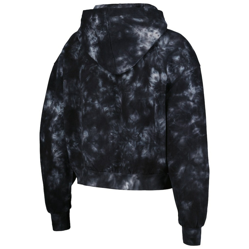 Las Vegas Raiders  The Wild Collective Women's Tie-Dye Cropped Pullover Hoodie