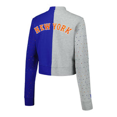 New York Mets Terez Women's Cropped Button-Up Cardigan | MLB Near me