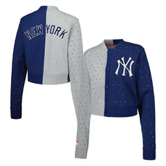 New York Yankees Terez Women's Cropped Button-Up Cardigan | MLB Near me