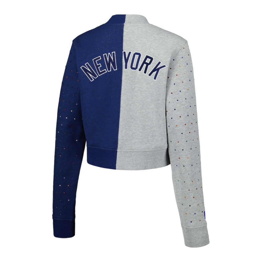 New York Yankees Terez Women's Cropped Button-Up Cardigan | MLB Near me