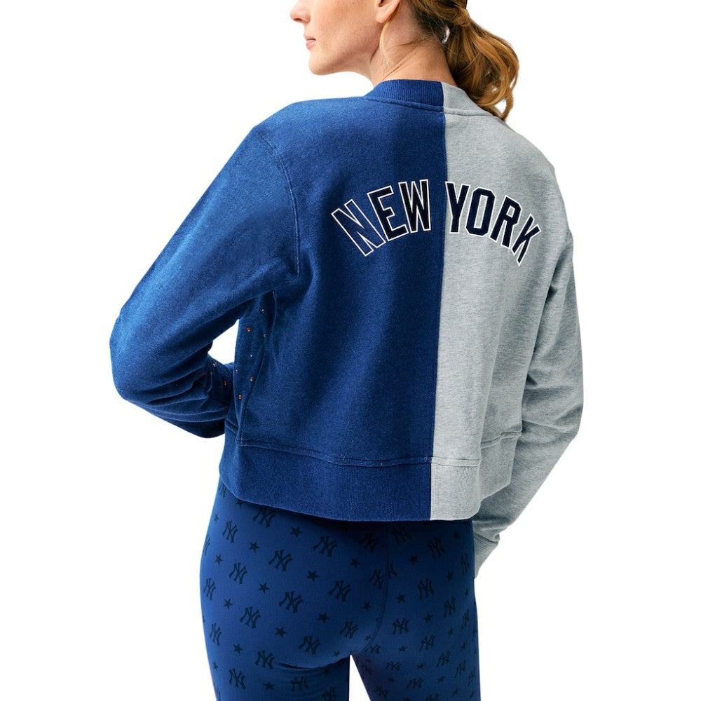 New York Yankees Terez Women's Cropped Button-Up Cardigan | MLB Near me