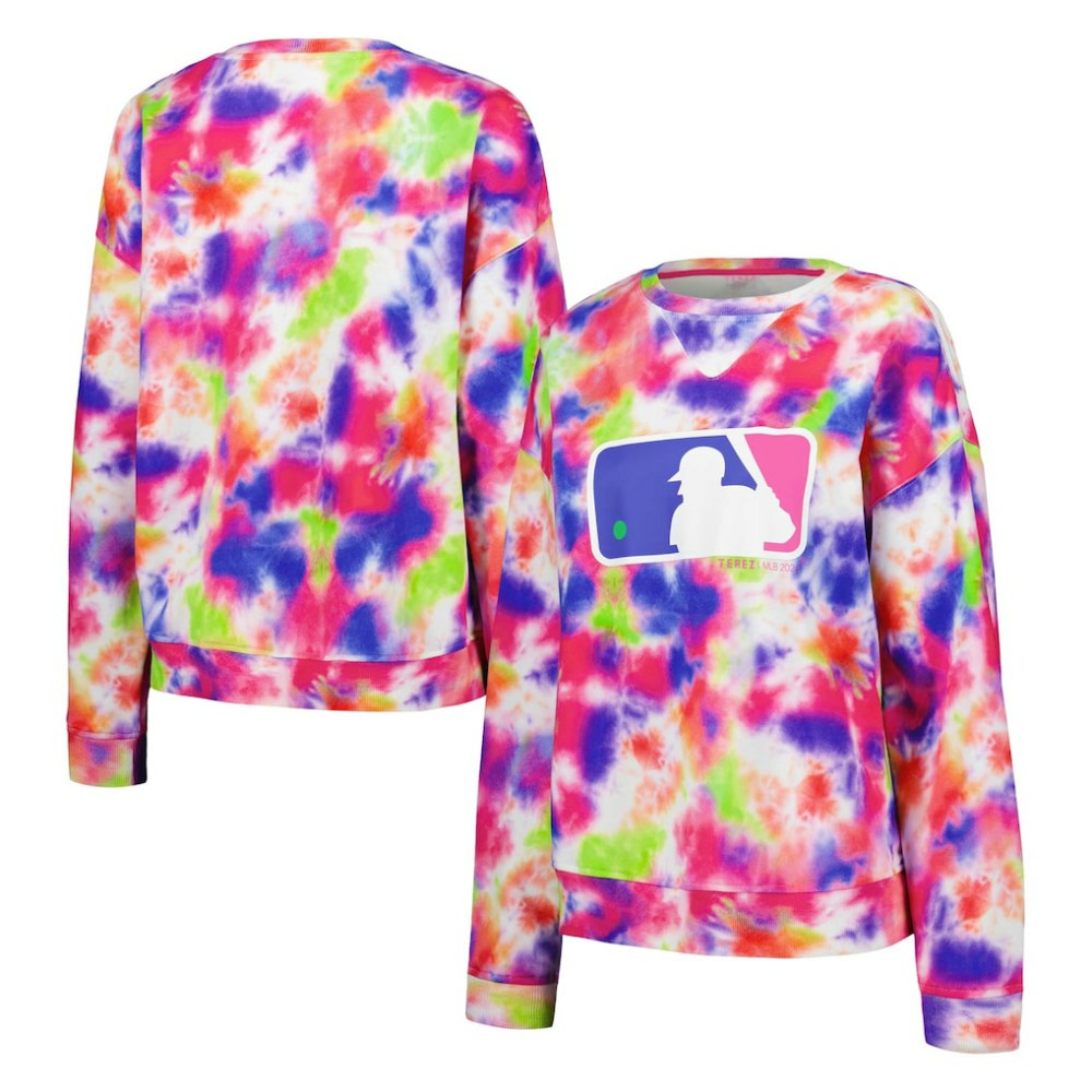 MLB Batterman Terez Neon Tie-Dye Pullover Sweatshirt | MLB Near me
