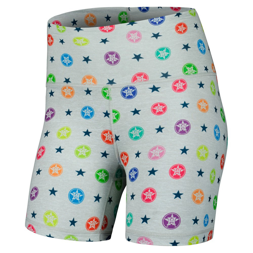Houston Astros Terez Women's TLC Rainbow Shorts | MLB Shop