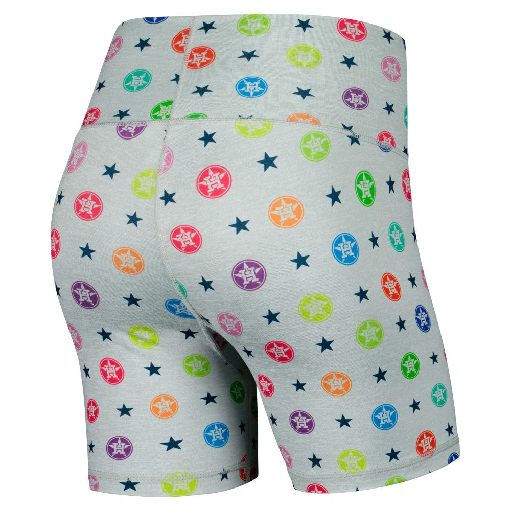 Houston Astros Terez Women's TLC Rainbow Shorts | MLB Shop