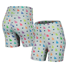 Los Angeles Dodgers Terez Women's TLC Rainbow Shorts | MLB Discount