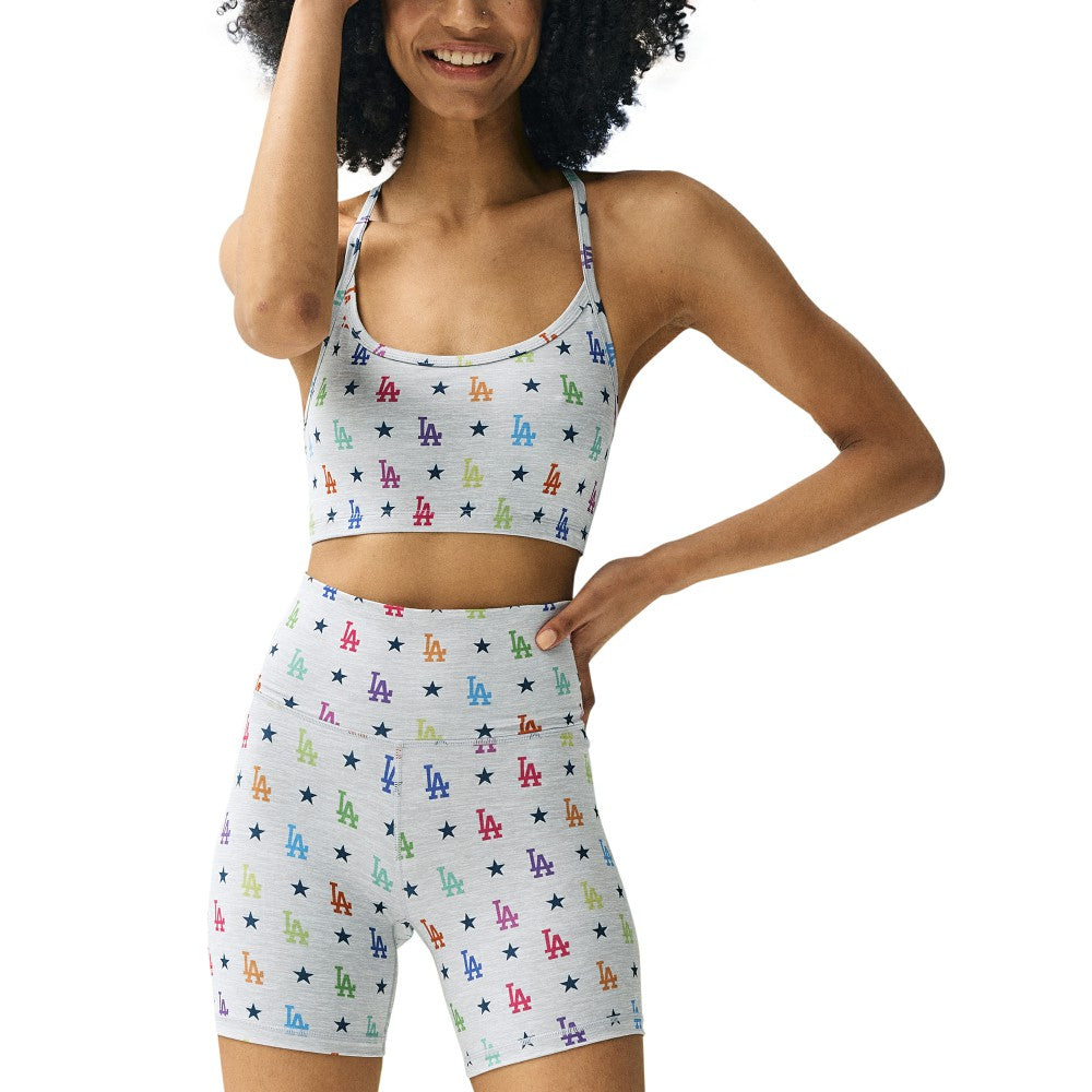 Los Angeles Dodgers Terez Women's TLC Rainbow Shorts | MLB Discount