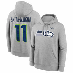 Seattle Seahawks Nike Jaxon Smith-Njigba  Super Bowl LX Patch Name & Number Hoodie