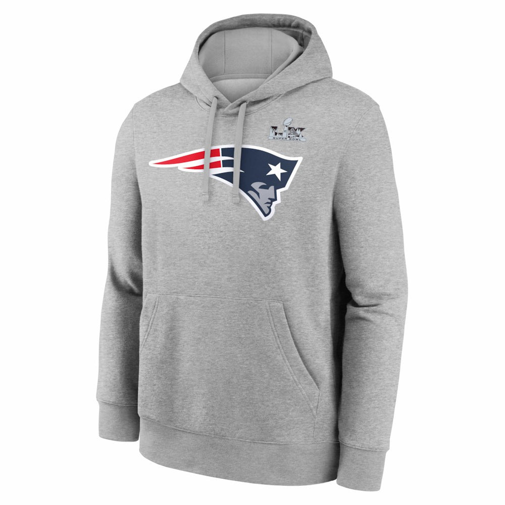 New England Patriots Nike Drake Maye  Super Bowl LX Patch Name & Number Hoodie