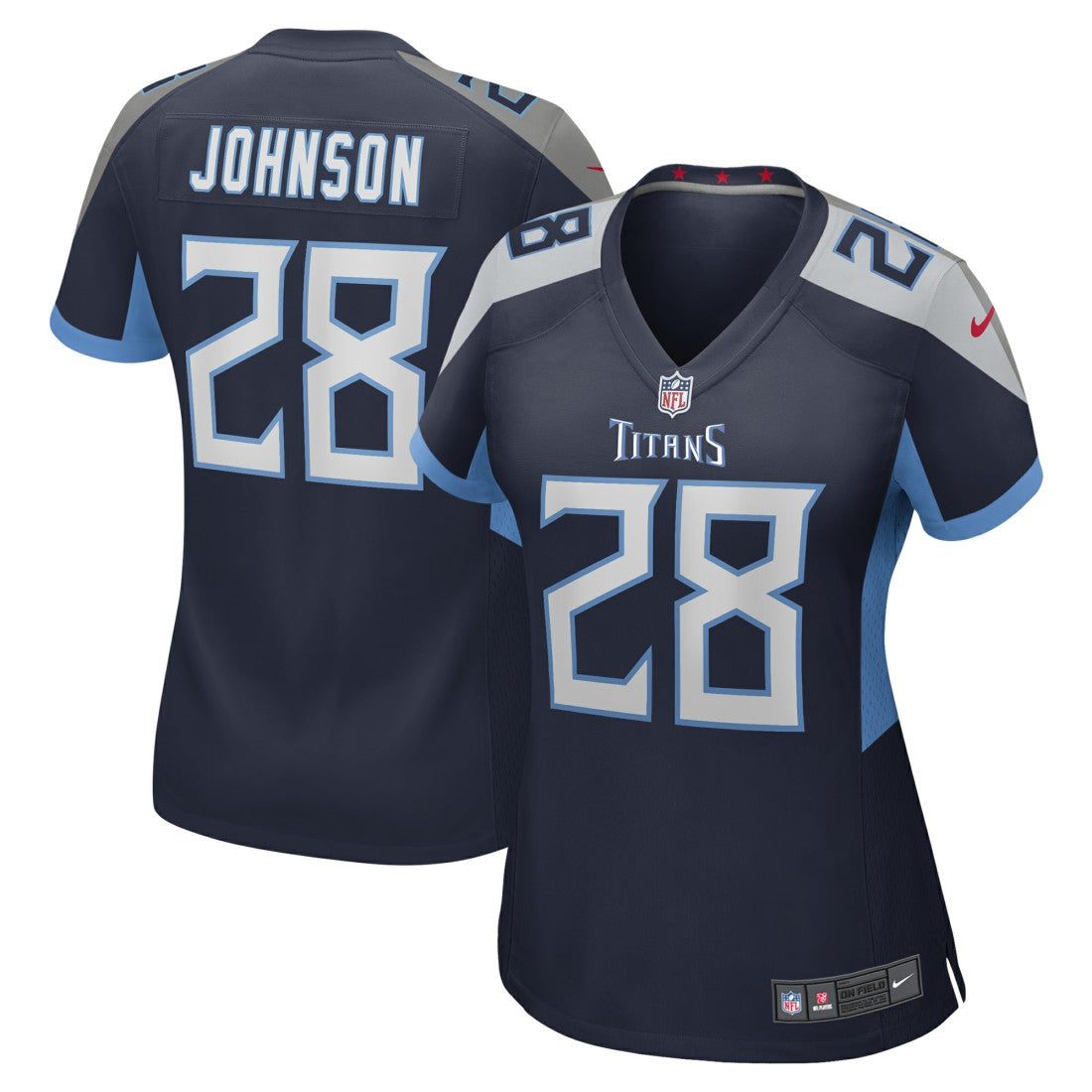 Tennessee Titans Nike Chris Johnson  Women's Retired Player Game Jersey