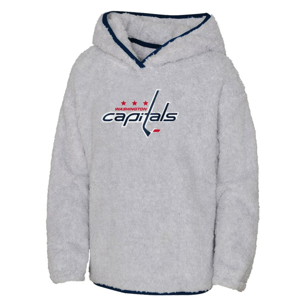 Washington Capitals Girls Youth Ultimate Teddy Fleece Pullover Hoodie For Sale