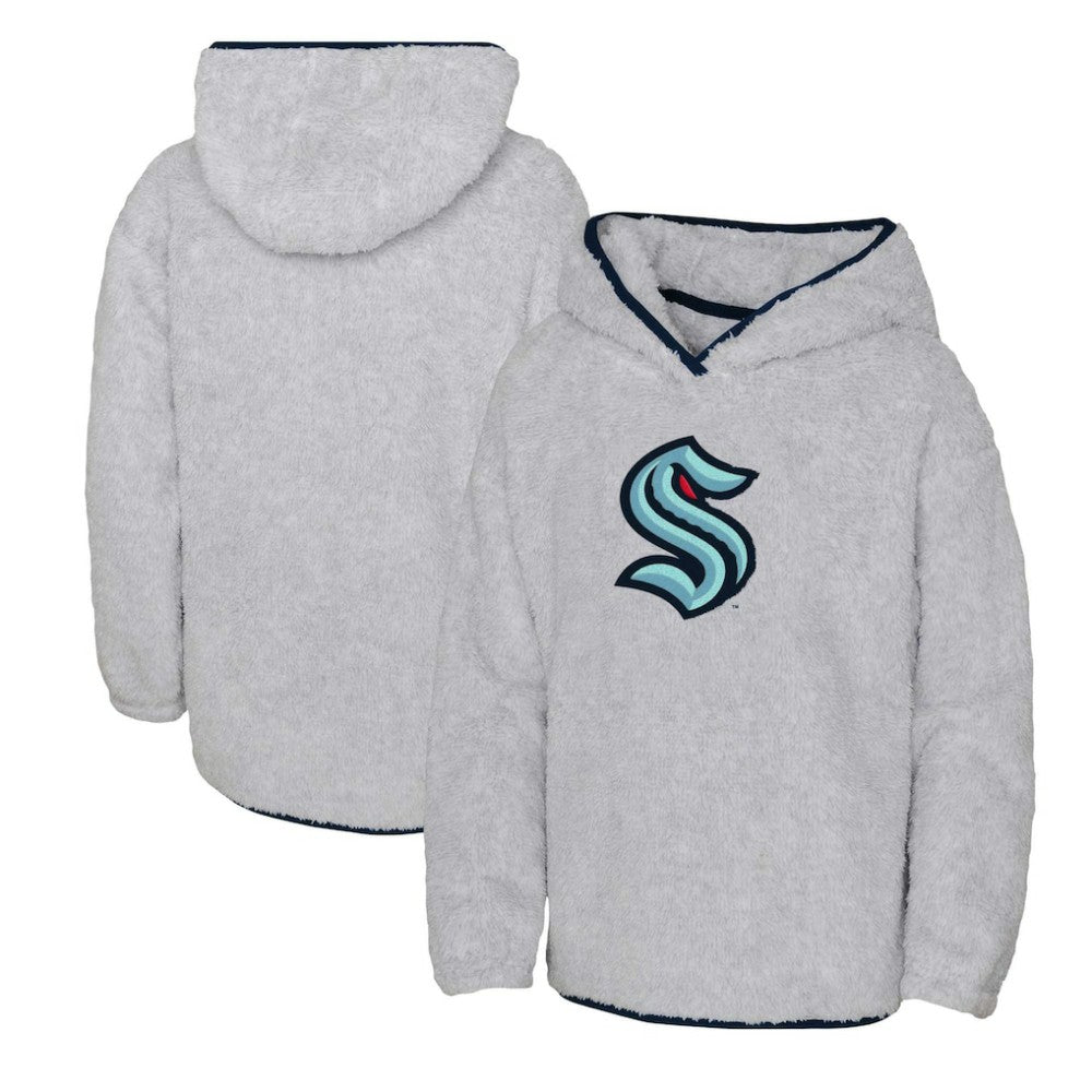 Seattle Kraken Girls Youth Ultimate Teddy Fleece Pullover Hoodie Outlet