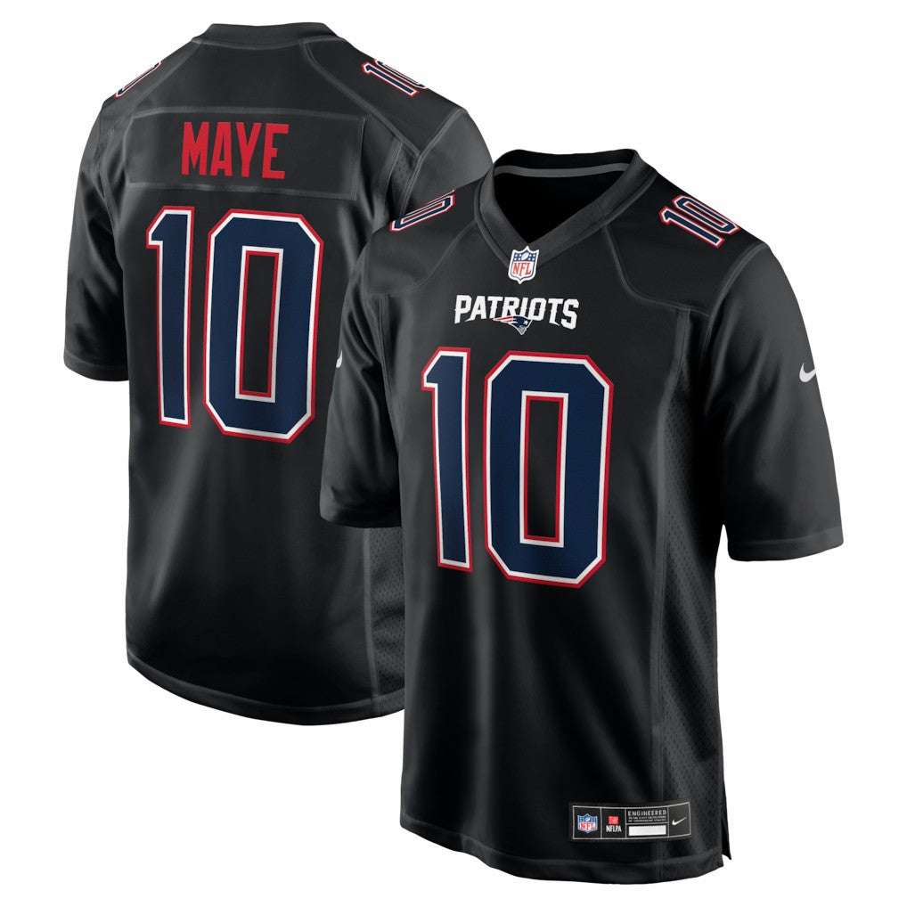 New England Patriots Nike Drake Maye  Fashion Game Jersey
