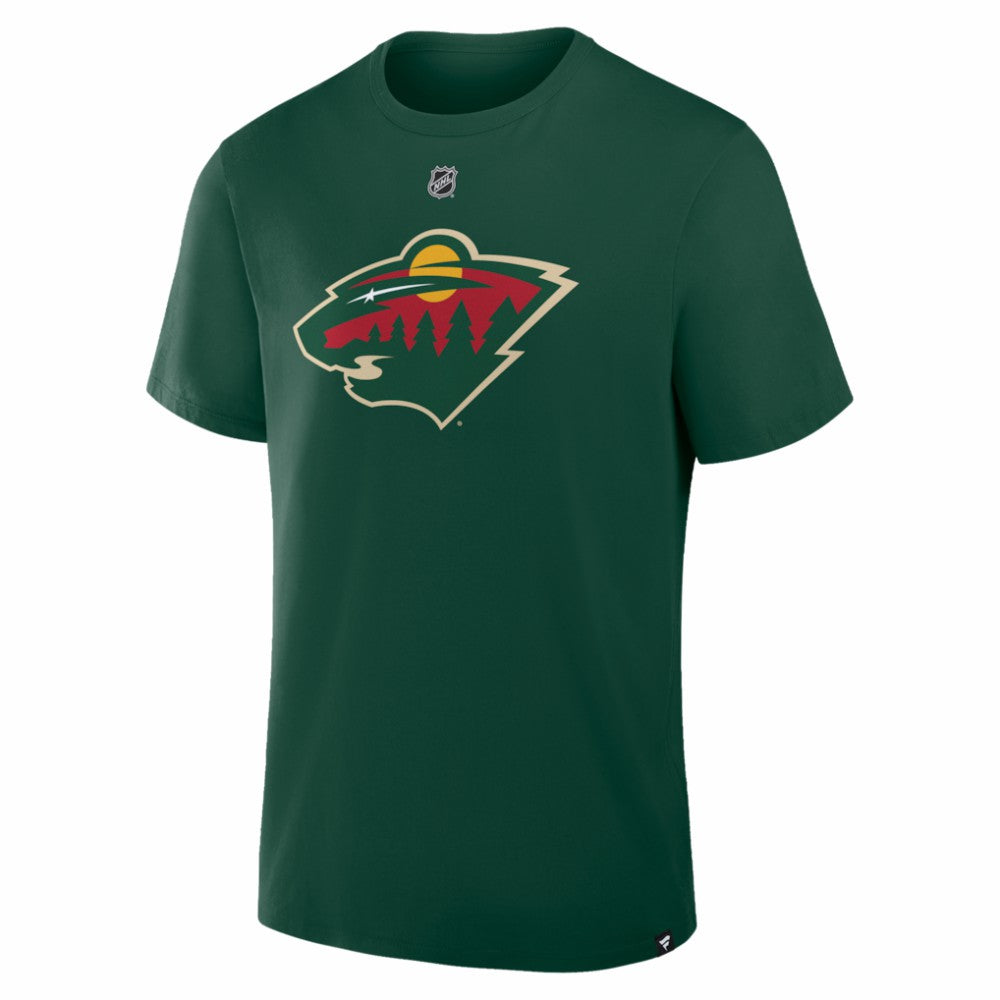 Quinn Hughes Minnesota Wild Fanatics Authentic Stack Name & Number T-Shirt For Sale